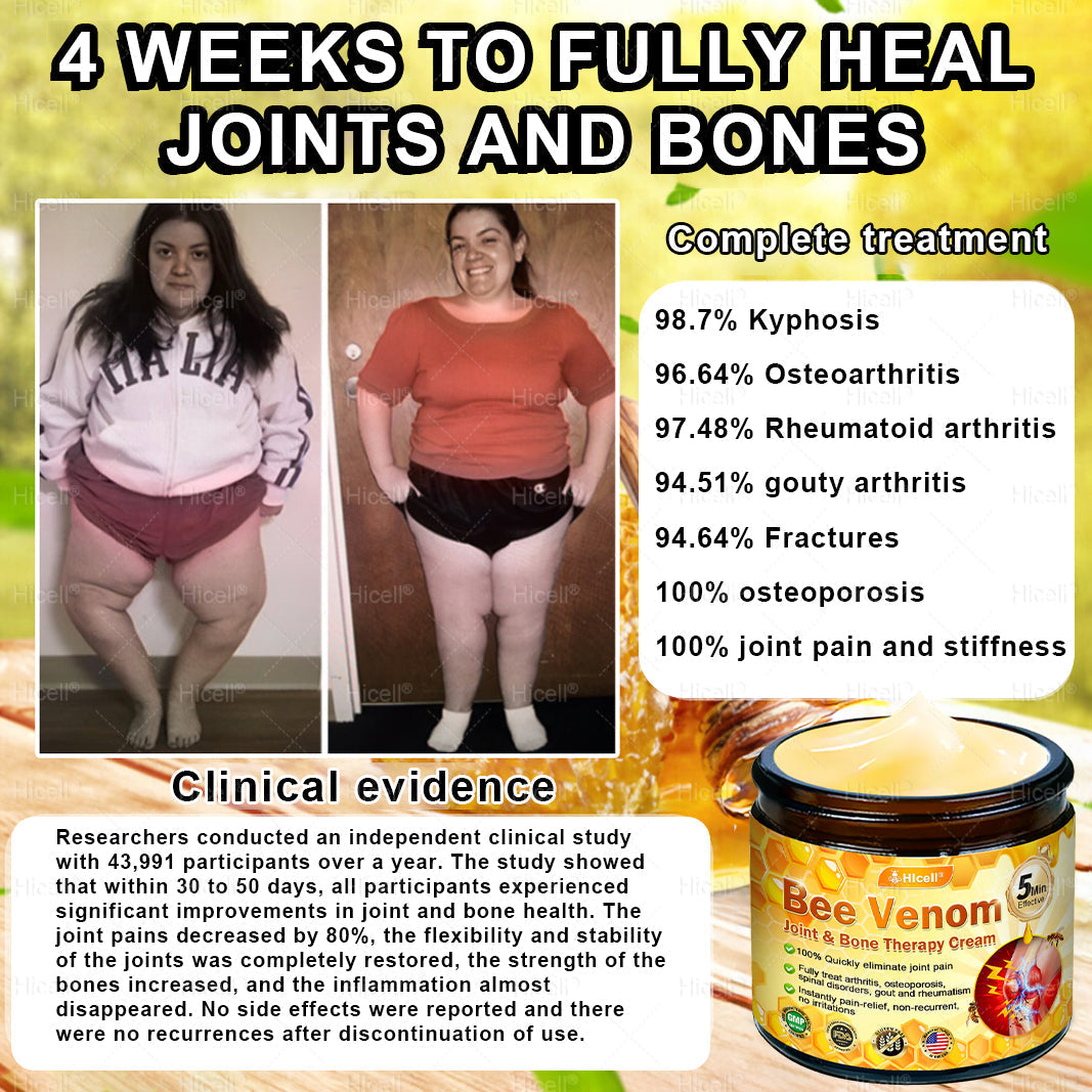 𝙃𝒊𝒄𝒆𝒍𝒍® Bee Venom Pain-Relief Bone Healing Cream 🎄🎄(Specially for older adults)