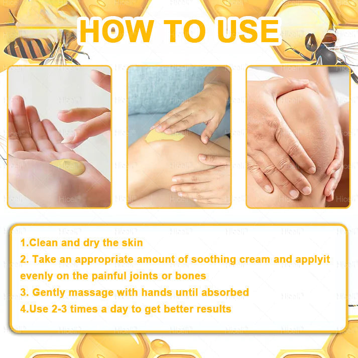𝙃𝒊𝒄𝒆𝒍𝒍® Bee Venom Pain-Relief Bone Healing Cream 🎄🎄(Specially for older adults)