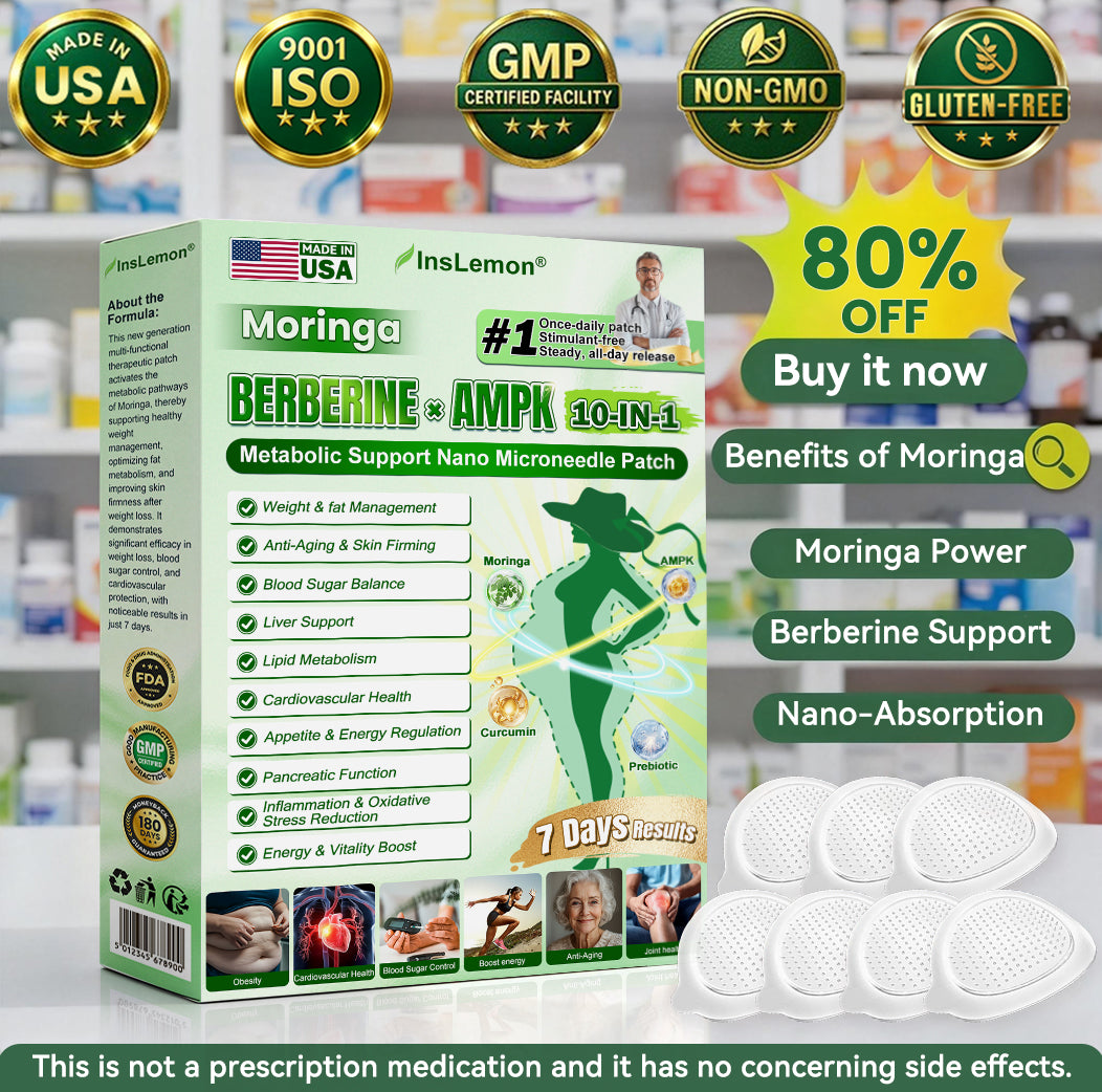𝐈𝐧𝐬𝐋𝐞𝐦𝐨𝐧® 𝗠𝗼𝗿𝗶𝗻𝗴𝗮 × 𝗕𝗲𝗿𝗯𝗲𝗿𝗶𝗻𝗲 × 𝗔𝗠𝗣𝗞 𝟭𝟬-𝗶𝗻-𝟭 𝗠𝗲𝘁𝗮𝗯𝗼𝗹𝗶𝗰 𝗦𝘂𝗽𝗽𝗼𝗿𝘁 𝗡𝗮𝗻𝗼 𝗠𝗶𝗰𝗿𝗼𝗻𝗲𝗲𝗱𝗹𝗲 𝗣𝗮𝘁𝗰𝗵🇺🇸(𝐉𝐮𝐬𝐭 𝐨𝐧𝐜𝐞 𝐚 𝐝𝐚𝐲, 𝐯𝐢𝐬𝐢𝐛𝐥𝐞 𝐜𝐡𝐚𝐧𝐠𝐞𝐬 𝐢𝐧 𝟕 𝐝𝐚𝐲𝐬） ✅ 𝐅𝐨𝐫 𝐨𝐛𝐞𝐬𝐢𝐭𝐲, 🅛🅞🅞🅢🅔 🅢🅚🅘🅝,𝐝𝐢𝐚𝐛𝐞𝐭𝐞𝐬, 𝐬𝐥𝐞𝐞𝐩 𝐚𝐩𝐧𝐞𝐚, 𝐣𝐨𝐢𝐧𝐭 𝐢𝐬𝐬𝐮𝐞𝐬, 𝐚𝐧𝐝 𝐦𝐨𝐫𝐞 💥