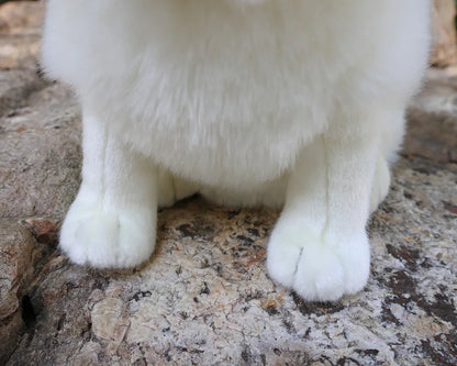 28cm Lifelike Samoyed Stuffed Toys Cute Realistic White Dog Plush Toy Puppy Plush Animals Toy Birthday Christmas Gifts